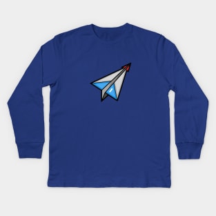 Thunderbird 1 Paper Plane Kids Long Sleeve T-Shirt